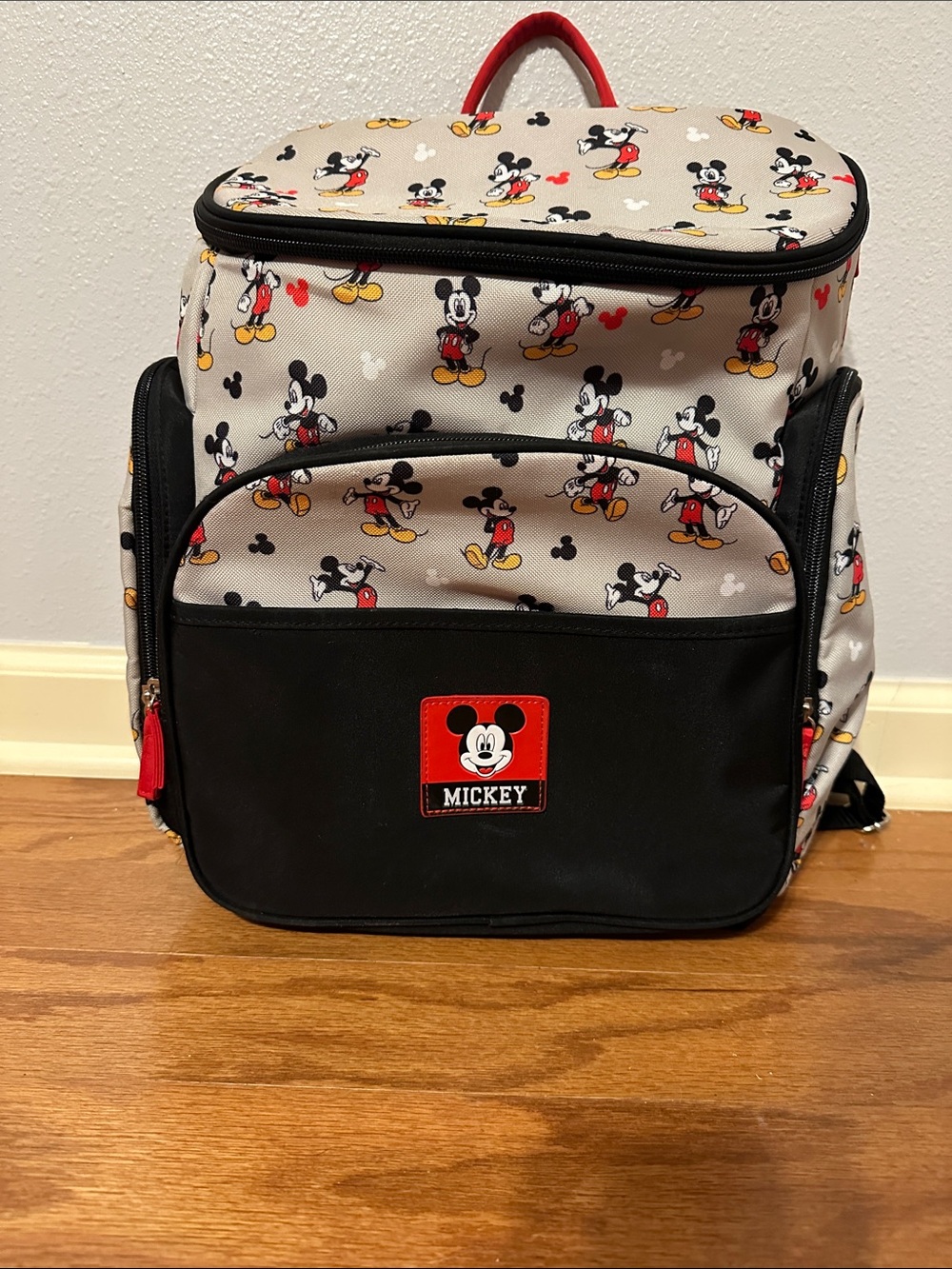 Disney Mouse Kids Backpack Diaper Bag- Gray/Black